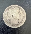 Rare Date! 1895-S Silver Barber Half Dollar No Reserve Auction!!