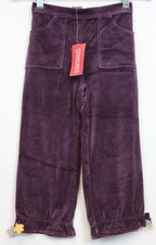 NWT 2006 Gymboree Autumn Highlands Velour Pants Dark Purple Ruffle Flower sz 4T
