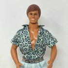 Vintage Barbie Animal Lovin Safari Ken Doll Blue Leopard Shirt 1989 TOY STORY