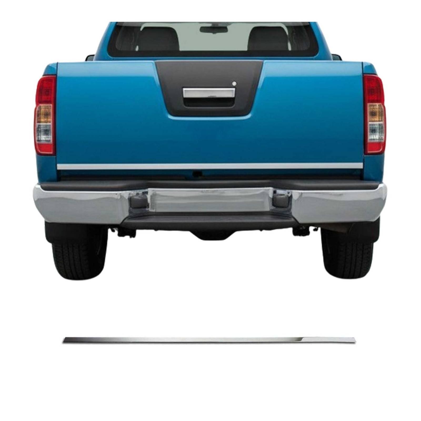 Garniture de hayon coffre Nissan Navara 2016-2020 accessoire protection arrière inox