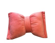 Pink Bow Bow tie Decorative Pillow 15"x10"x4" Unused