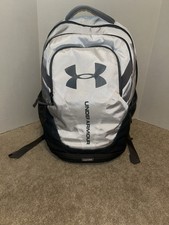Zaino Under Armour con apertura laptop grigio chiaro e grigio scuro
