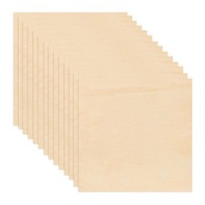 50Packs 4 x 4 Inch Unfinished Balsawood Sheets, 1/16 Inch Thin Wood Sheets5879
