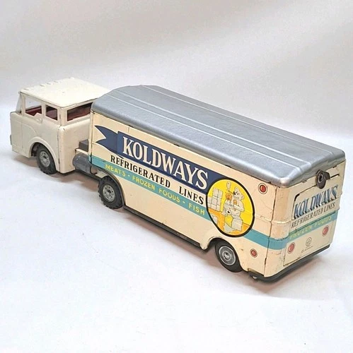 KOLDWAYS🐻‍❄️ MARX REFRIGERATED FORD COE SEMI TRUCK Tin Litho Friction JAPAN✨🆒️