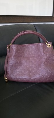 Louis Vuitton Artsy Tote MM Aubergine Leather Monogram