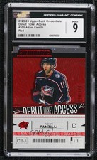 2023 Credentials Debut Ticket Access Red /349 Adam Fantilli #200 CGC 9 Mint 0d9g