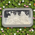24 Coin Show The Feast 1oz .999 Silver Proof Bar Reckless Metals x All-Chips COA