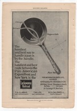 Pan-American Expo via Lackawanna Railroad NY IL Antique 1901 Print-ad