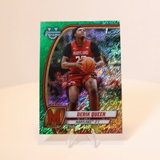 Derik Queen 💎 Green Wave 1st Bowman 💎 2024-25 Bowman Chrome U | Maryland