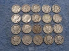 20 SILVER MERCURY DIMES  WITH DATES lot 564