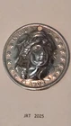 1908 Barber Half Dollar Coin Repousse Brooch