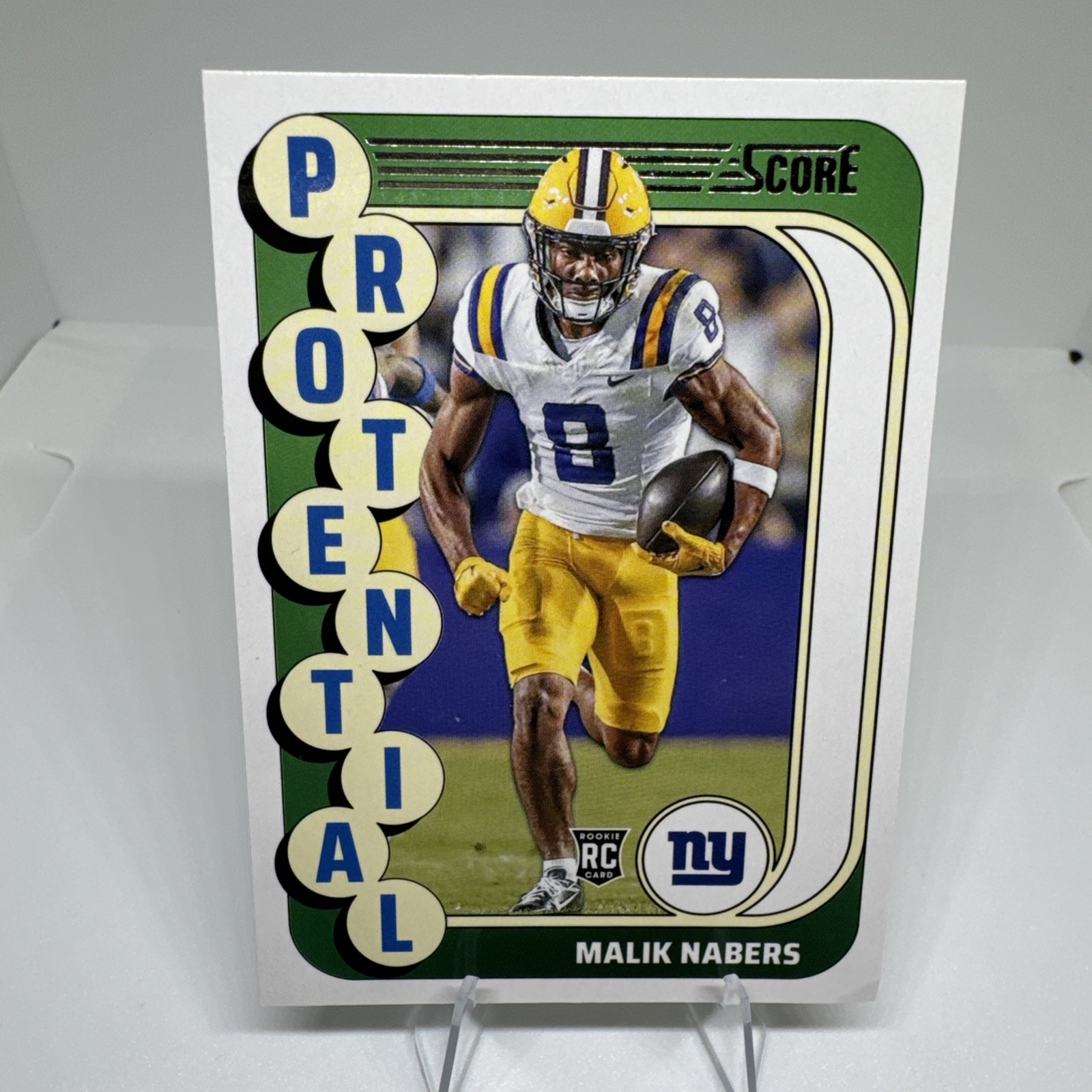 Malik Nabers ROOKIE CARD "Protential" 2024 Panini Score NY Giants (RC) INSERT