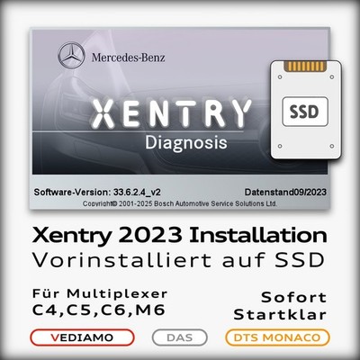   XENTRY StarDiagnose 2023 (C4,C5,C6,M6) - SSD   - KOMPLETT Werkstatt SYSTEM