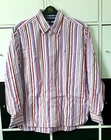 Vintage Tommy Hilfiger multi-coloured striped mens shirt - Size L - Classic fit