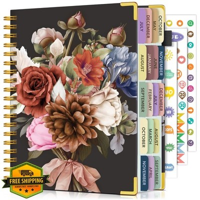 NOTBOKPA Academic Planner 2026-2027 B5 Hardcover Vintage Bloom