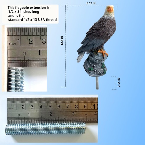 GULADUS G-JY8-03 Eagle Flag Pole Topper 12