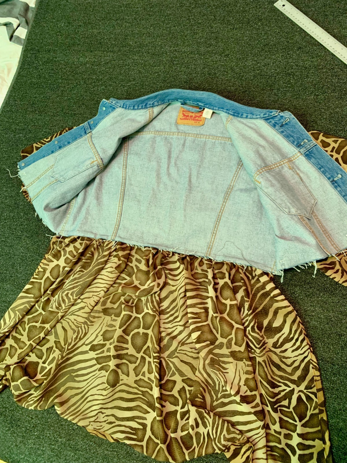 Levis Beach Dress Cover Up Womens XL Custom Jacke… - image 9