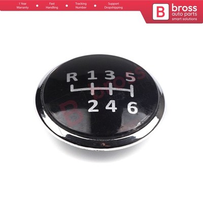 BDP579 6 Gang Schaltknauf Emblem Kappe Ersatz Aufkleber Trim Badge für VW Audi