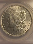 1896 P Morgan Silver Dollar ANACS Certified Brilliant Uncirculated BU MS 62