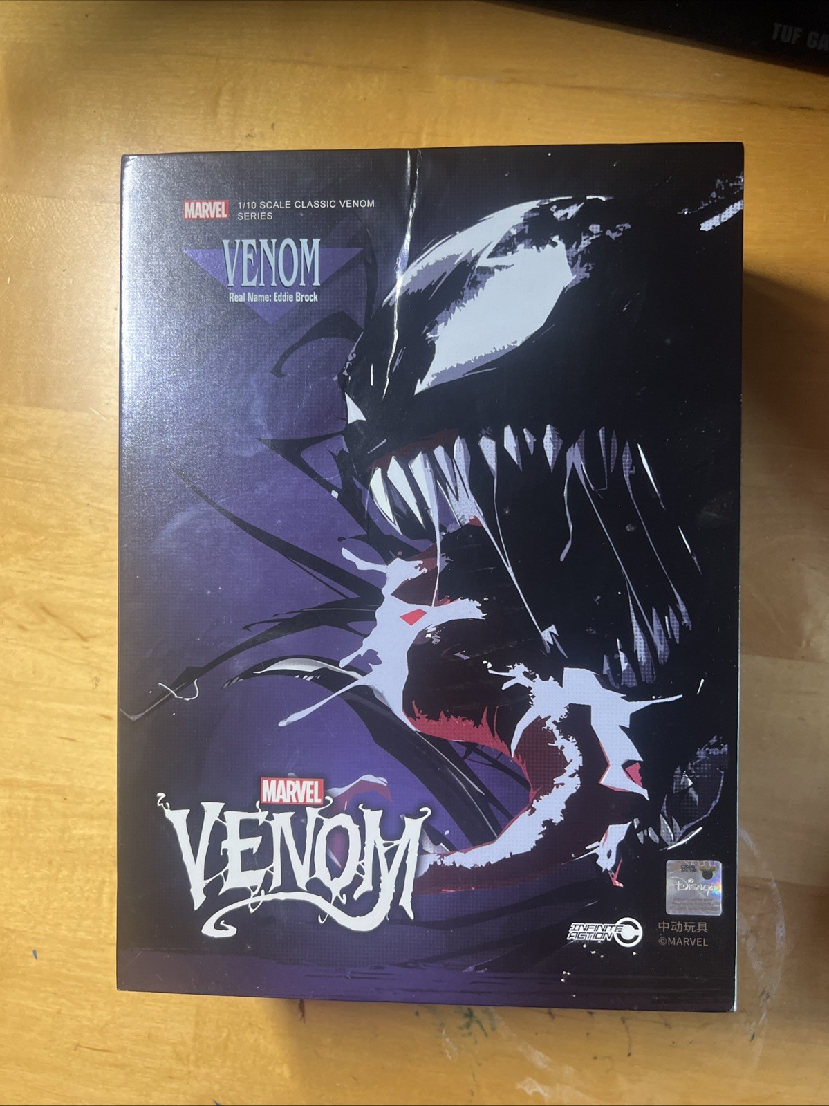 Rare eddie brock venom figure collectable Disney marvel.