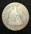 1853-P  Seated Liberty Quarter 25c 90% Silver US Coin
