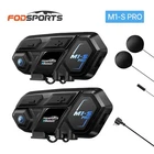 2x M1-S Pro Motorcycle Intercom Helmet Bluetooth Headset 10 Riders Communication