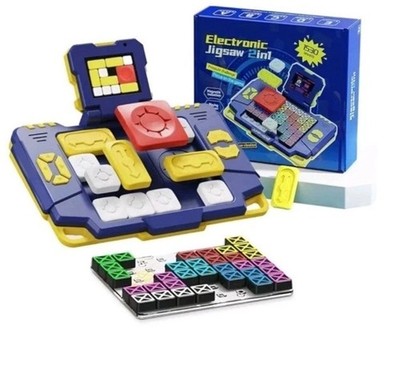 Microworld Super Slide Puzzle Games, 2-in-1 Challenges Brain Teaser Puzzle with