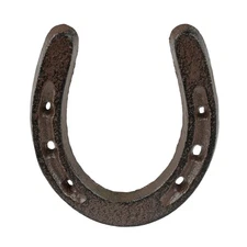 Small Lucky Horseshoe Cast Iron Rustic Decor 3 3/4 x 3 3/8 inch Custom Work 