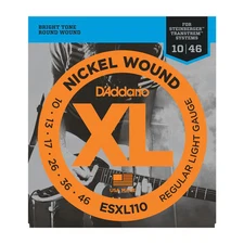 D'Addario ESXL110 Regular Light Double Ball End 10-46