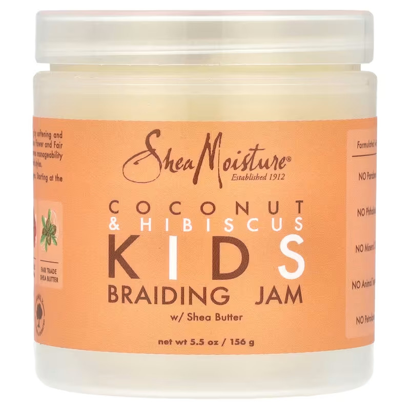 Shea Moisture Niños Trenzado Mermelada Coco Y Hibisco Con Manteca 156ml/156g