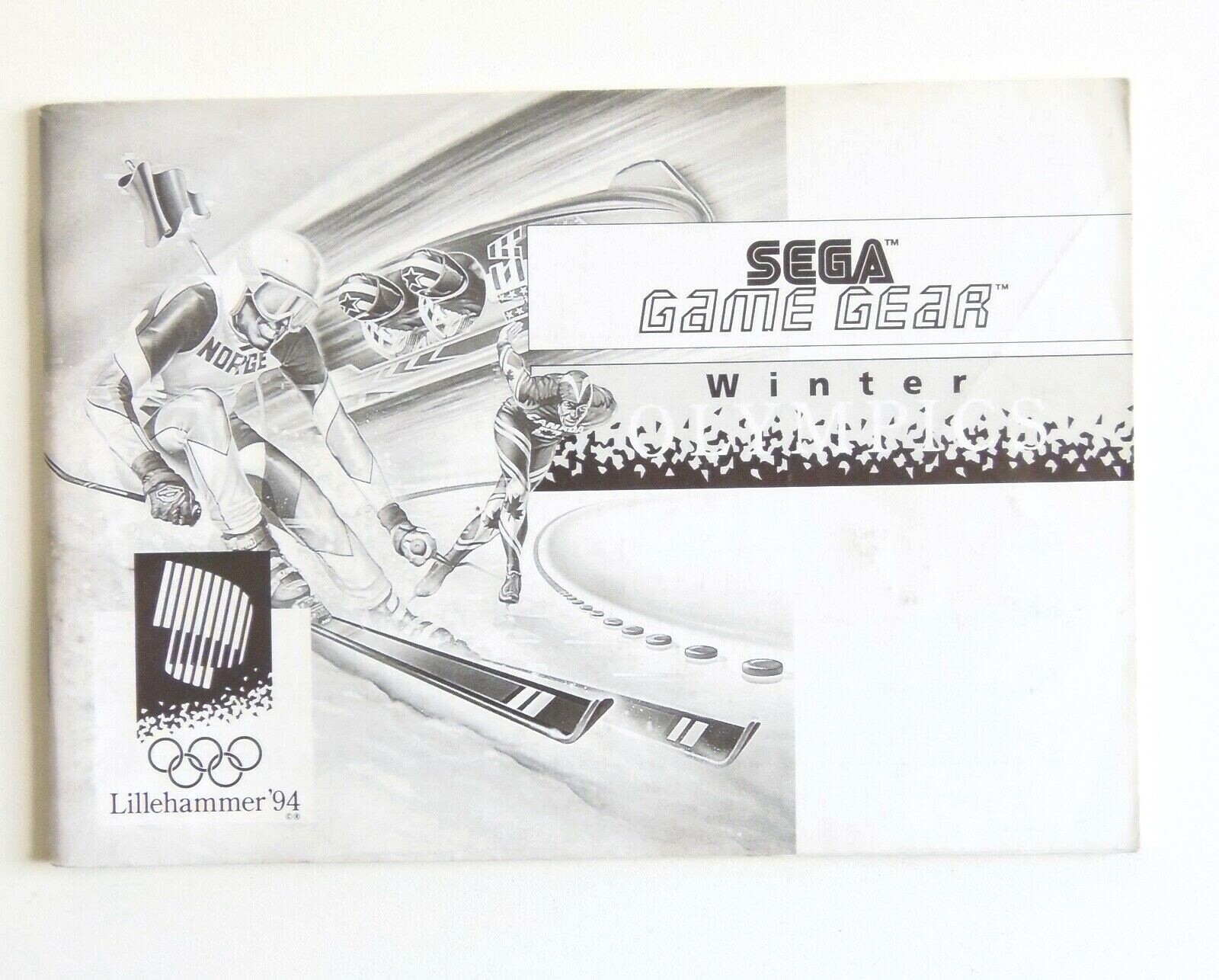 Notice WINTER OLYMPICS Lillehammer '94 Sega Game Gear