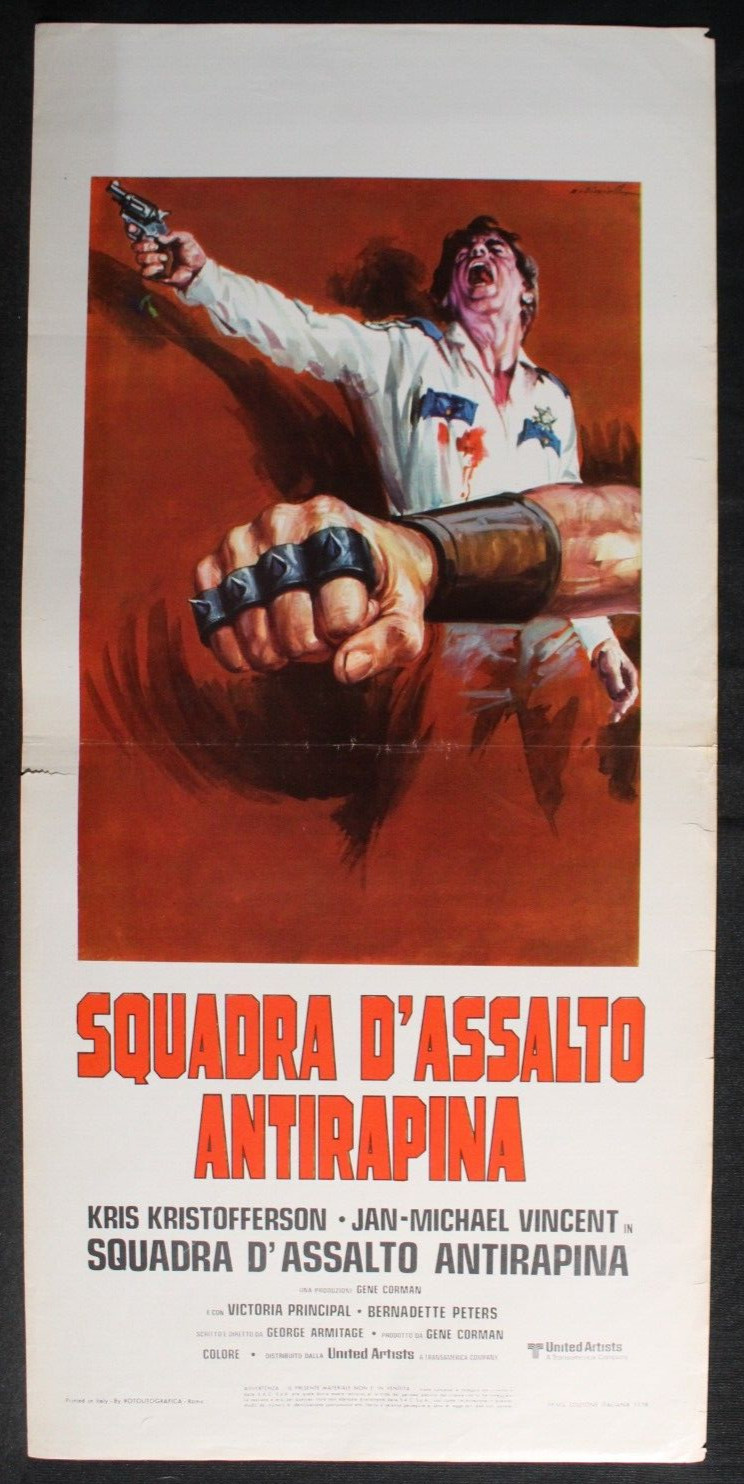 Locandina originale film Squadra d'assalto antirapina (1976) - Regia di George Armitage