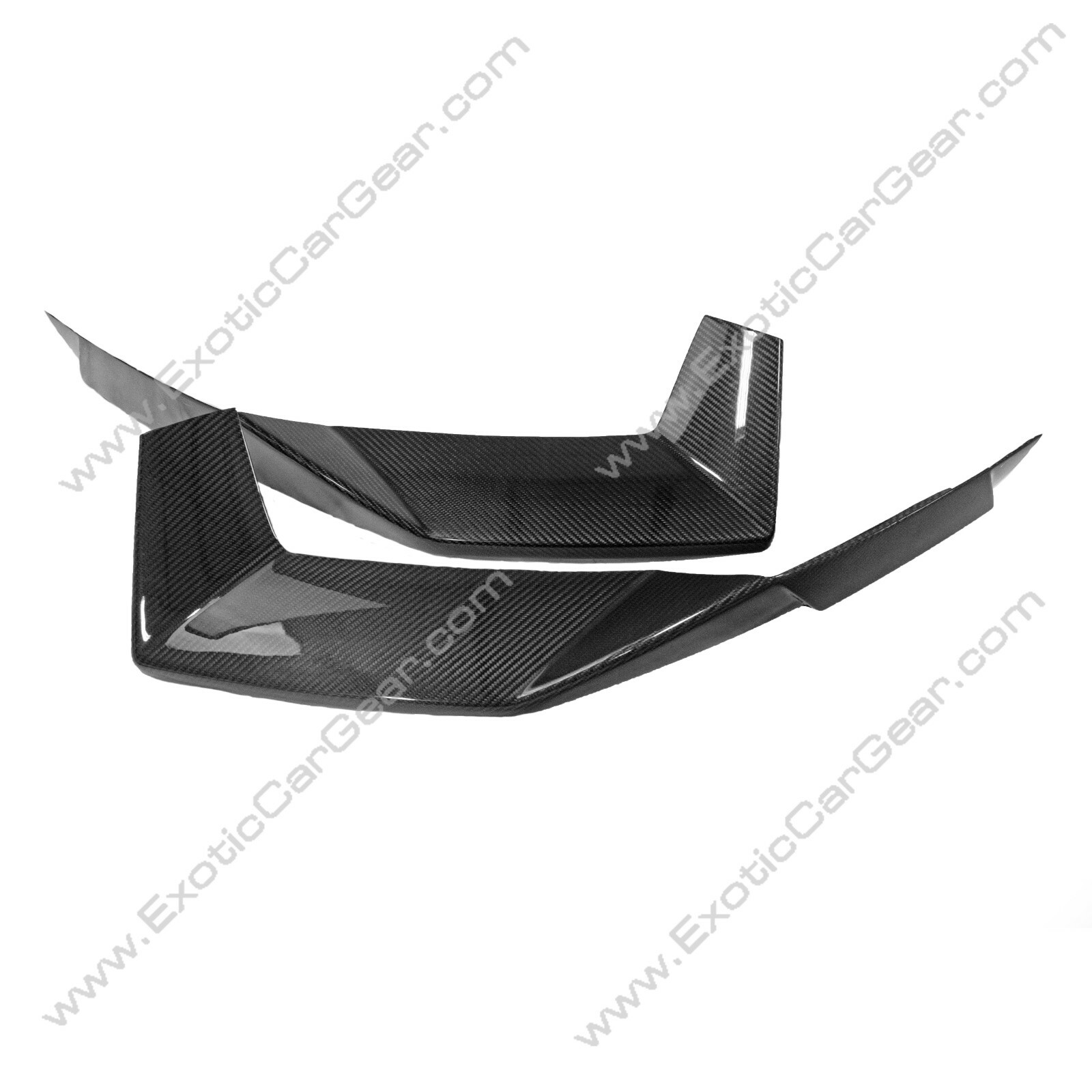 Lamborghini Aventador LP-700 Carbon Fiber Front Bumper Splitters