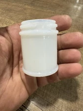 Vintage Hazel Atlas Glass Company 1902-1964. Milk Glass. Face Cream Jar.