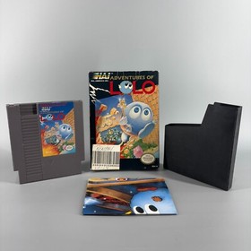 Adventures of Lolo (NES, Nintendo Entertainment System, 1989) W/ Box & Poster