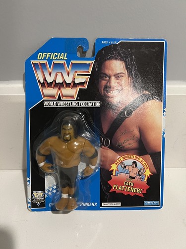 Fatu WWF Hasbro 1993 WWE HOF Head Shrinkers With F...