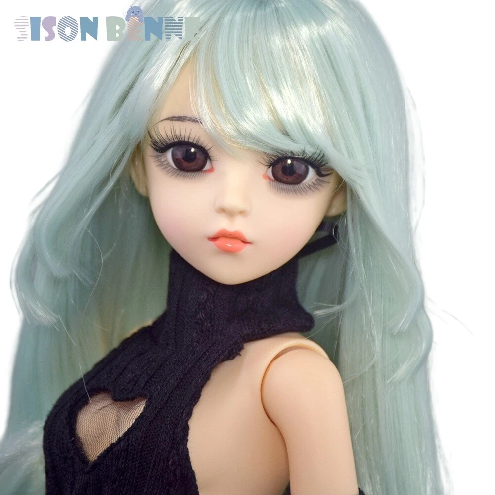 Poupée BJD 60cm SISON BENNE – Full Set Avec Yeux Perruque Vêtements Roses – Cadeau Enfant Personnalisable