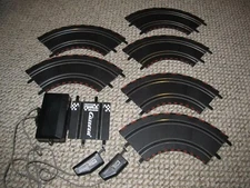 Carrera GO 1/43 Battery Power Controller,  Finish Line & 6 Curve Track Section