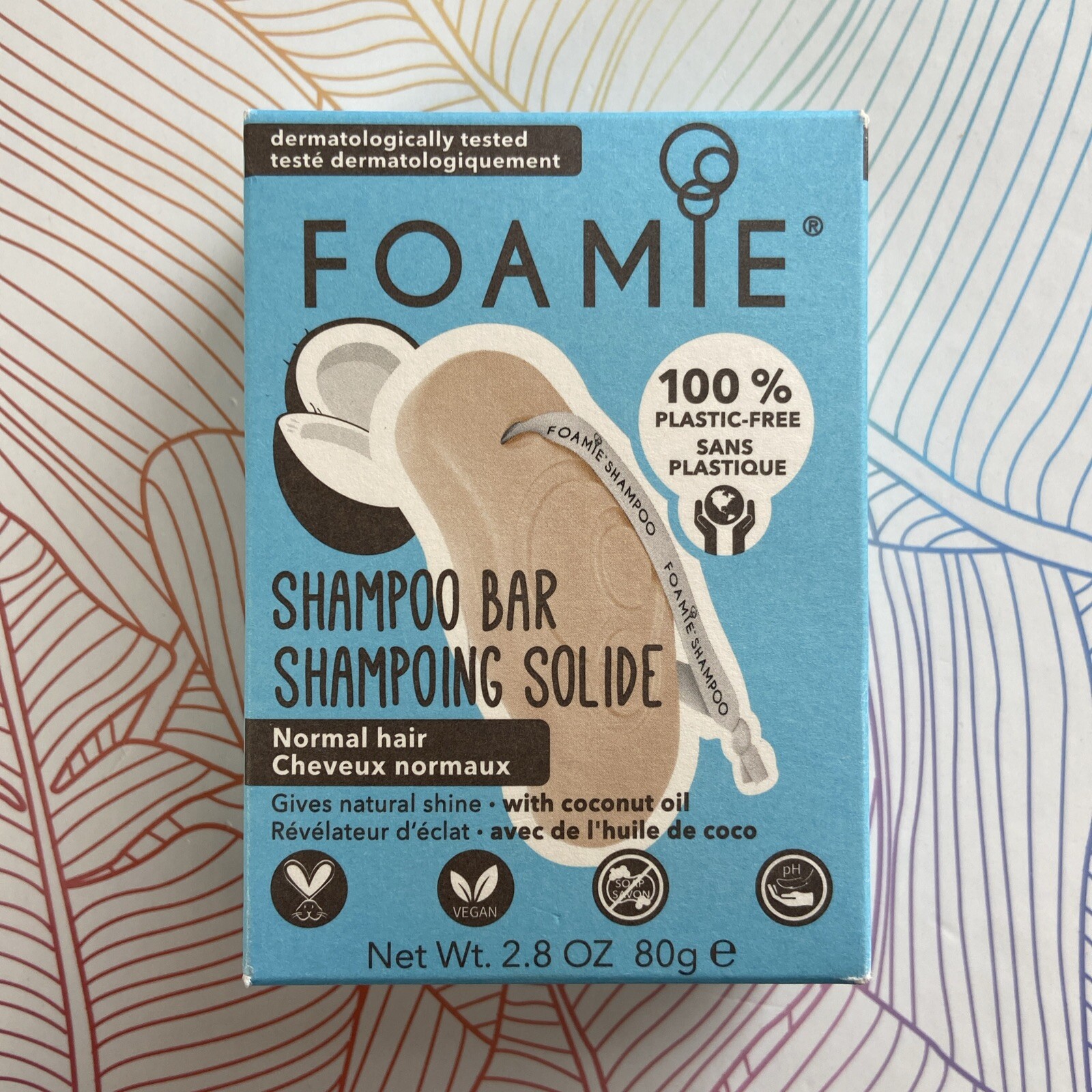 Foamie - Shampoo - Normal Hair - Coconut - 80g - Brand New In Box