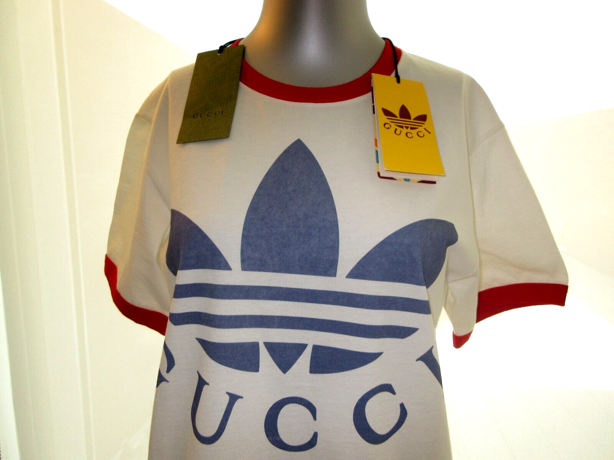 Gucci x Adidas Oversized T-Shirt Unisex Size XXS 702612 AUTHENTIC
