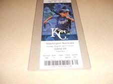 SALVADOR PEREZ CAREER HR#20/BRYCE HARPER CAREER HOME RUN #40 MINT TICKET 8/25/13
