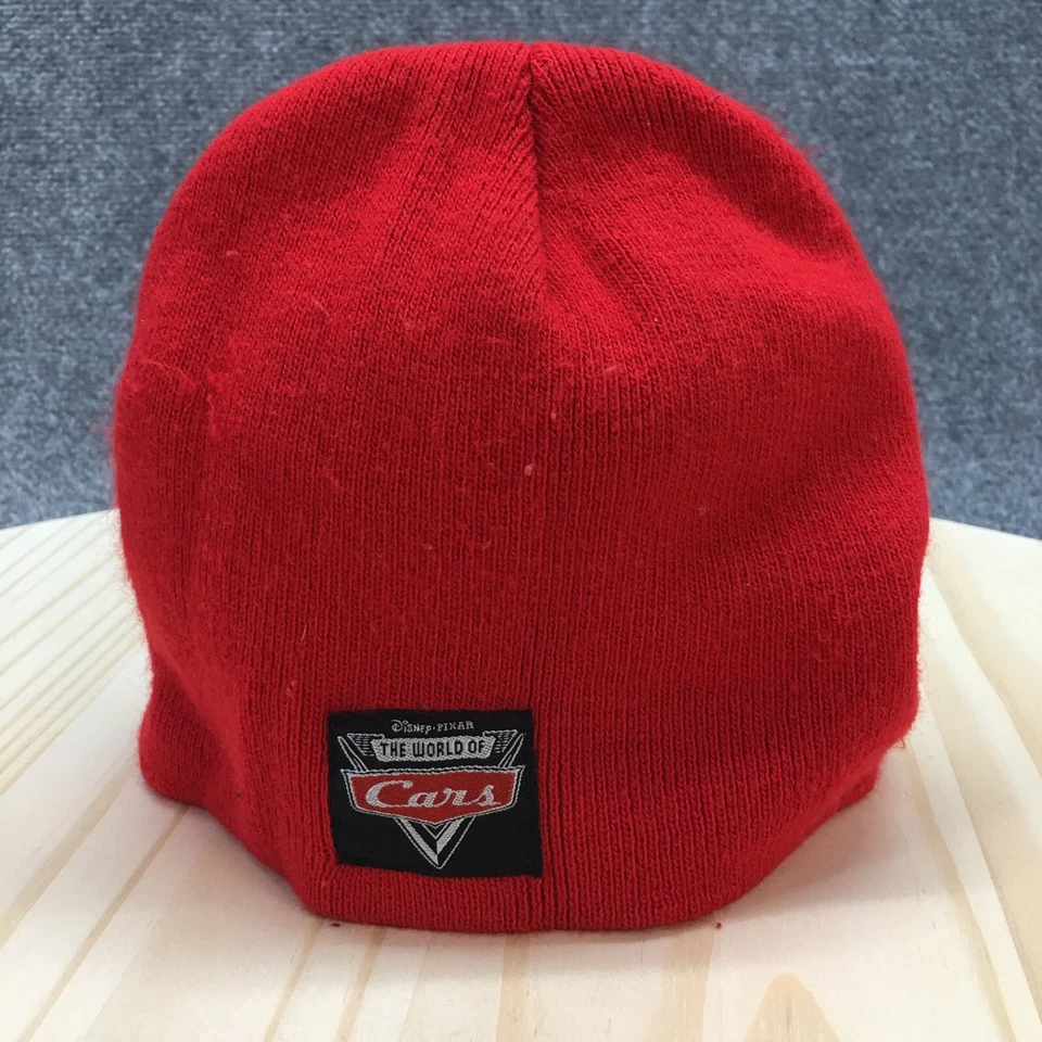 Disney Pixar El Mundo de los Coches Gorro Juvenil Rojo Talla Única Tejido Bordado Foto 2 de 4