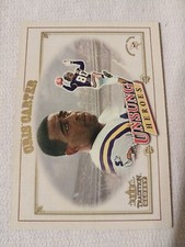 2001 CRIS CARTER FLEER TRADITION GLOSSY UNSUNG HEROES NFL CARD #334 VIKINGS