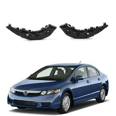 1Pair Front Bumper Retainer Bracket Support For Honda Civic 4-Door Sedan 2006-11