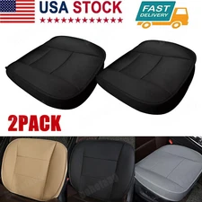 Universal PU Leather Car Front Cover Cushion Bottom Seat Pad Mat Full Surrounded