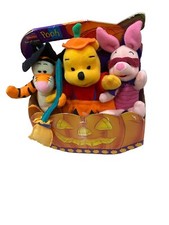 1999 Fisher Price Winnie the Pooh Tigger Piglet HALLOWEEN Plush 3-Pack NEW