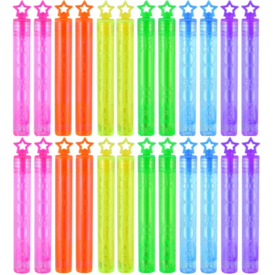 VIVIFS 1-288 childrens neon star bubble tubes loot favour reward party bag filler