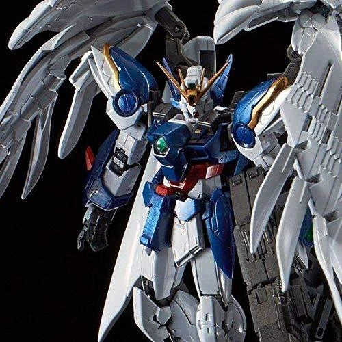 Bandai RG 1/144 Wing Gundam Zero EW w/ Drei Zwerg Titanium Finish Kit w/Tracking