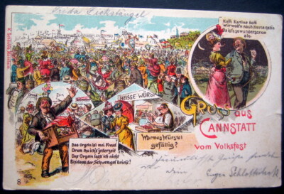 GERMANY  GRUSS AUS  CANNSTATT  VOM VOLKSFEST 