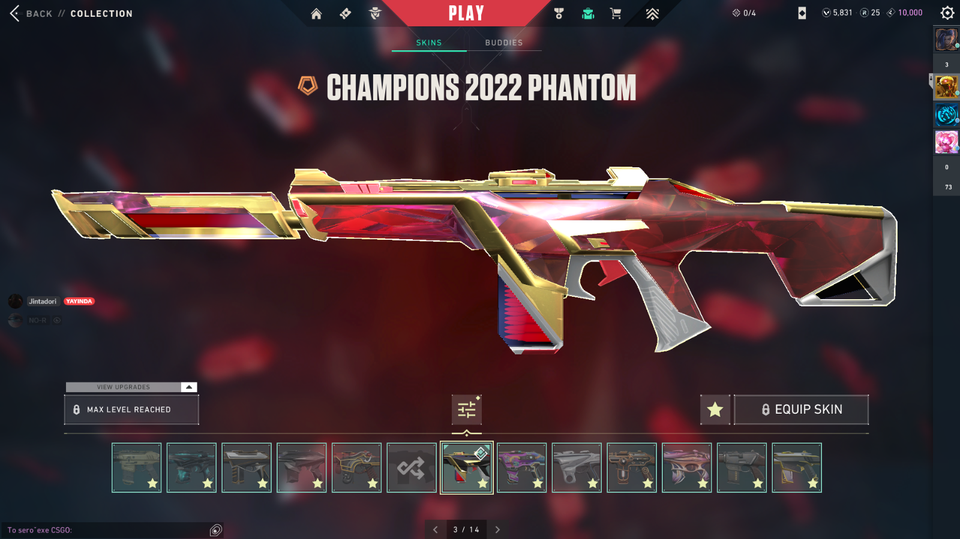 Valorant ep8 immo 300k vp spent account with 300 lvl 200 skin lol